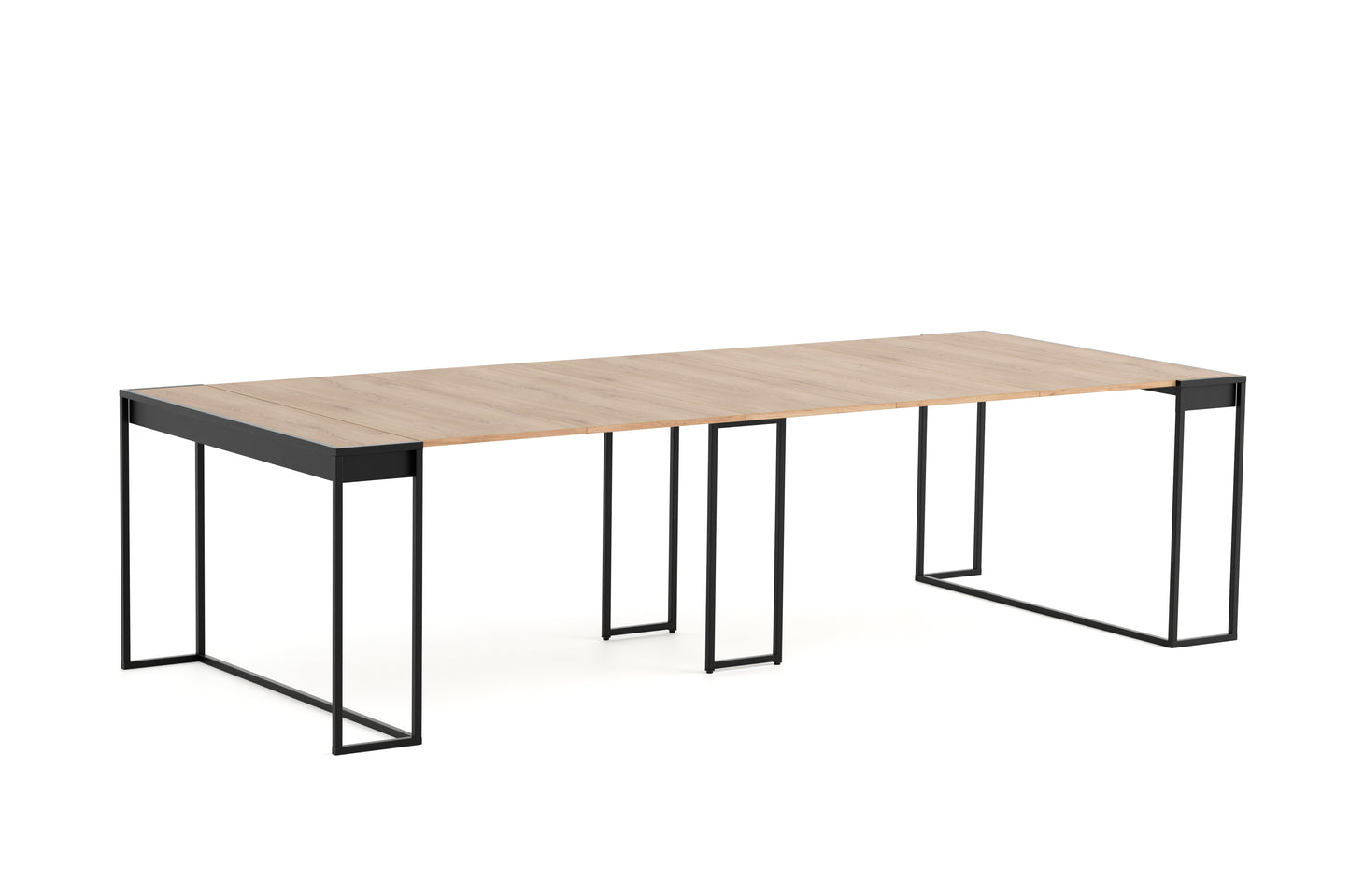 Extendable Console ARENO Black/Cremona Terracotta